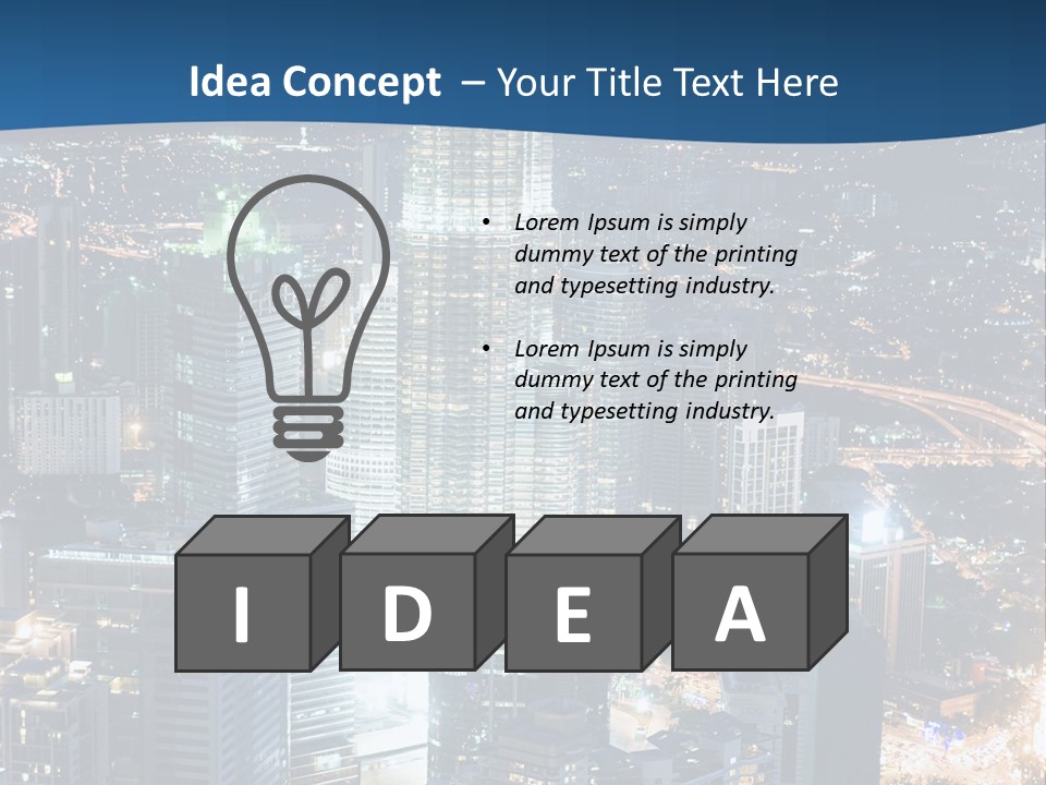 Kuala Traffic Grows PowerPoint Template