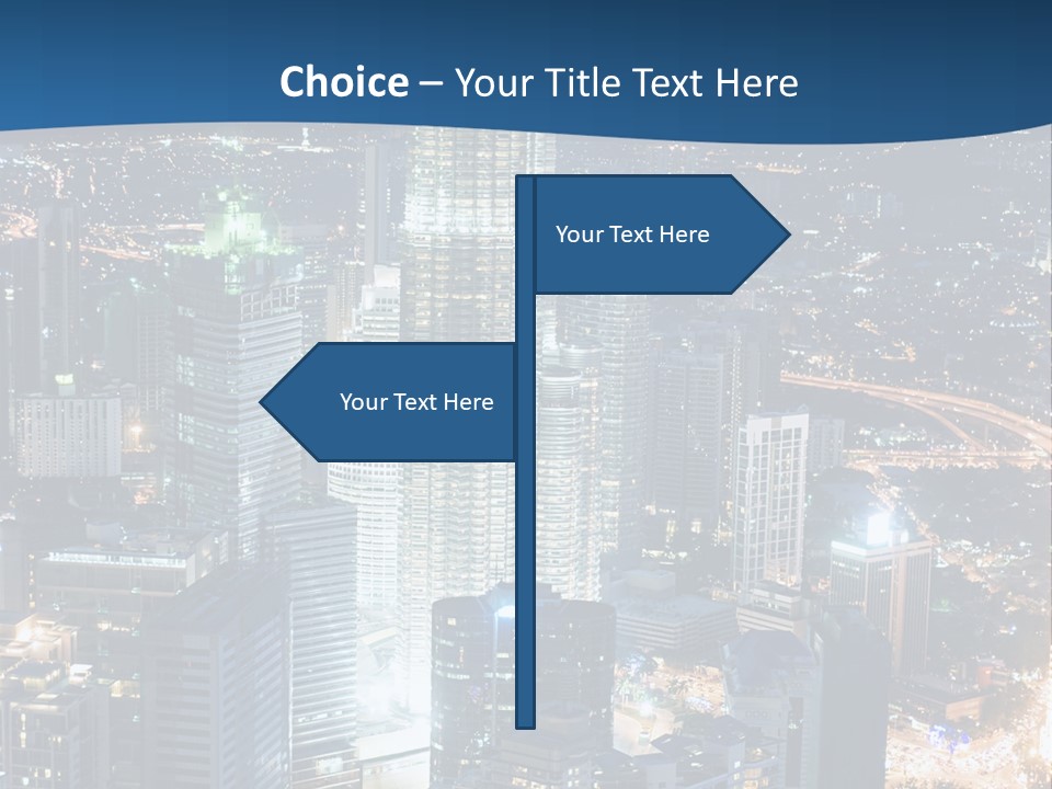 Kuala Traffic Grows PowerPoint Template