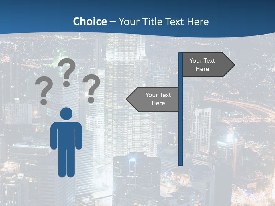 Kuala Traffic Grows PowerPoint Template