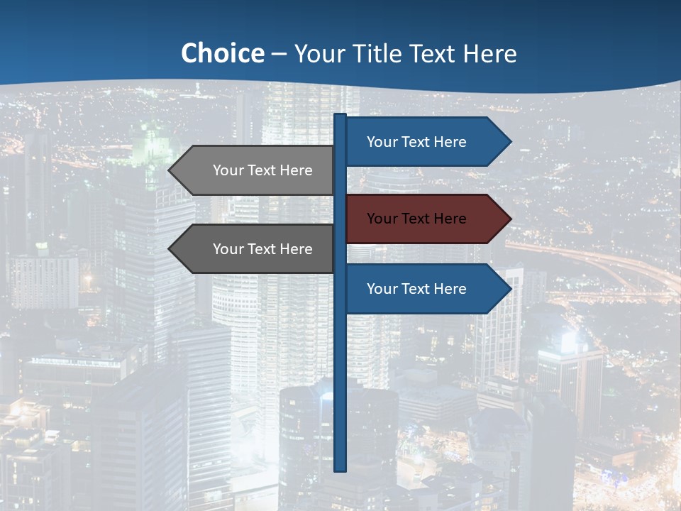 Kuala Traffic Grows PowerPoint Template