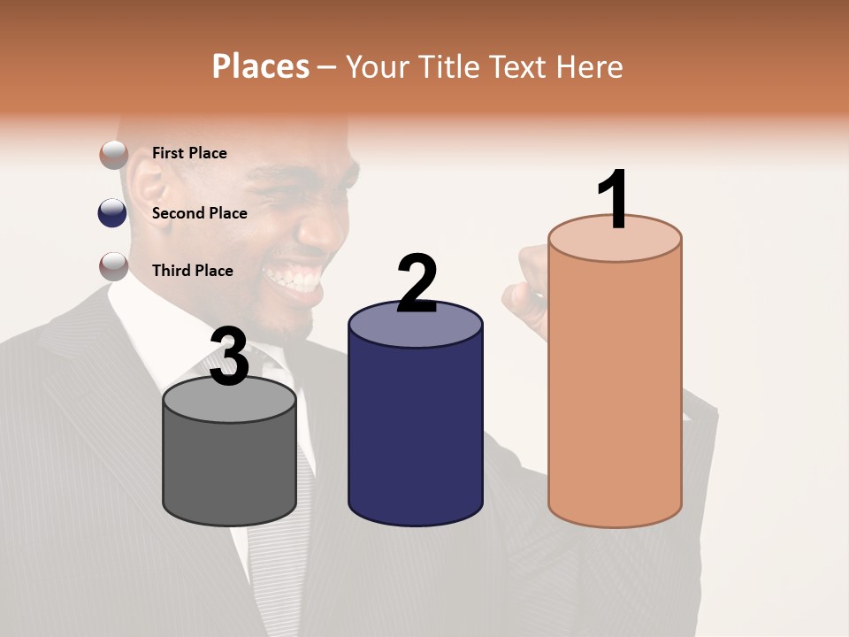 Business Fist Winner PowerPoint Template