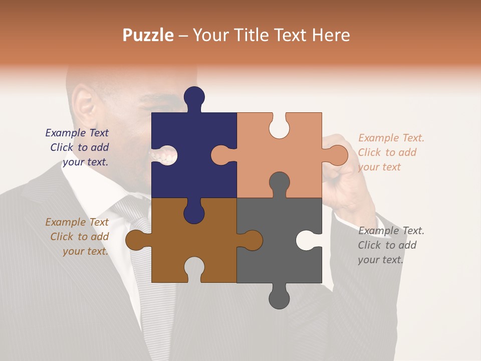 Business Fist Winner PowerPoint Template