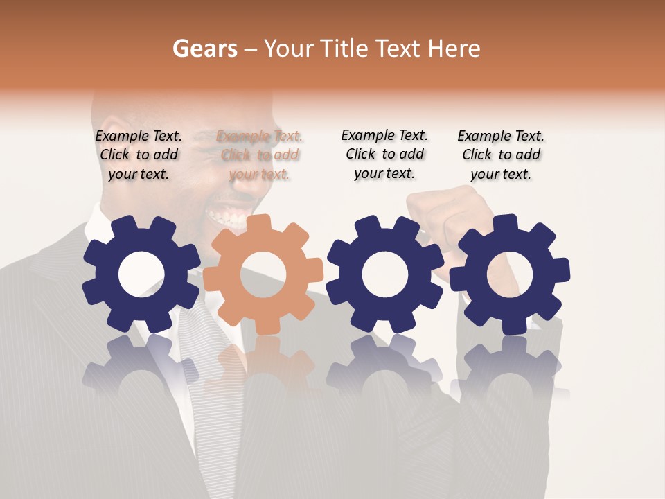 Business Fist Winner PowerPoint Template