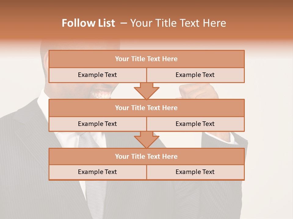 Business Fist Winner PowerPoint Template