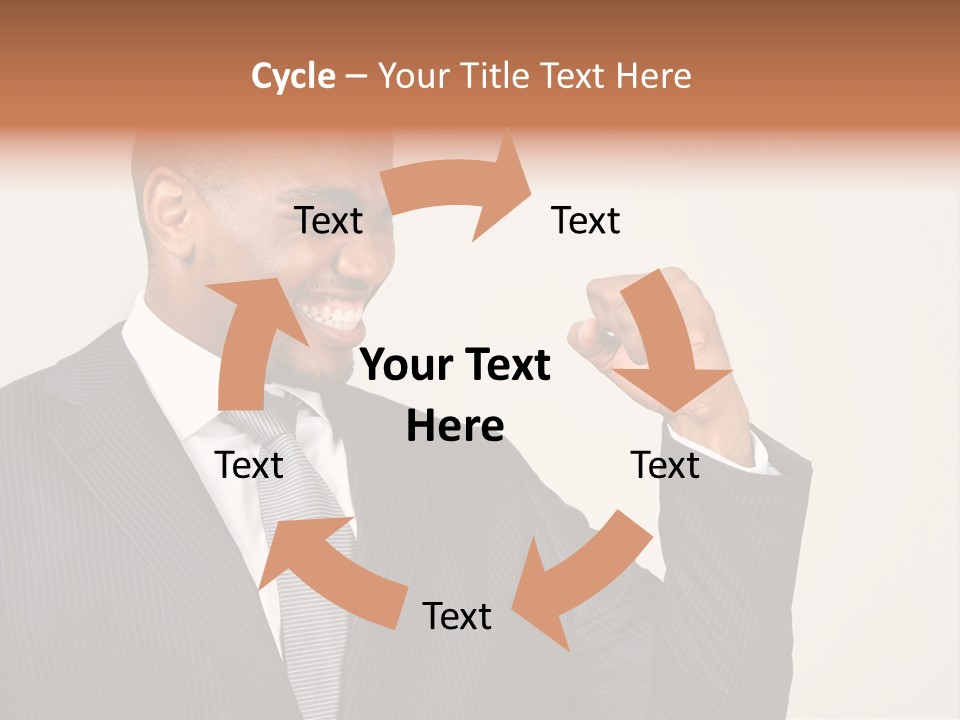 Business Fist Winner PowerPoint Template