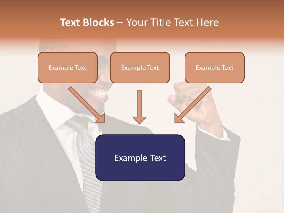 Business Fist Winner PowerPoint Template