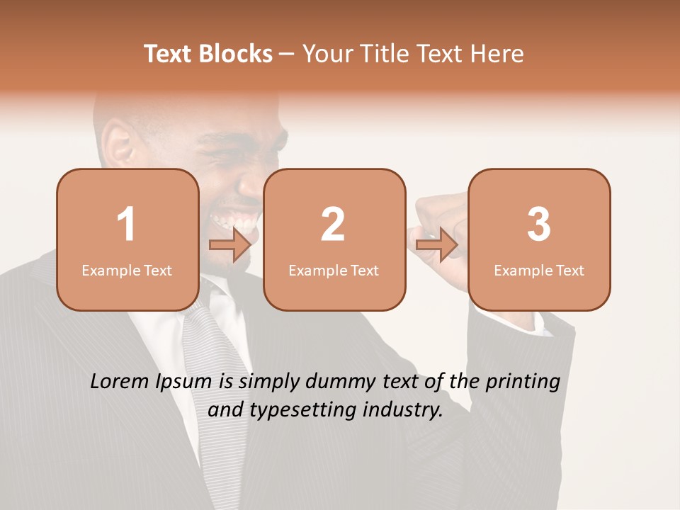 Business Fist Winner PowerPoint Template
