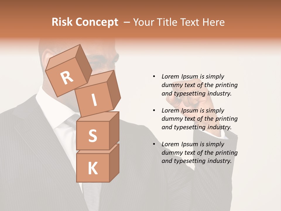 Business Fist Winner PowerPoint Template