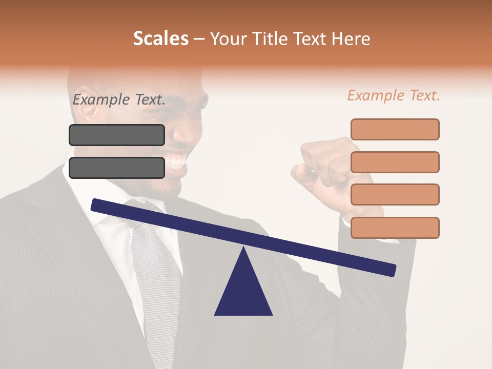 Business Fist Winner PowerPoint Template
