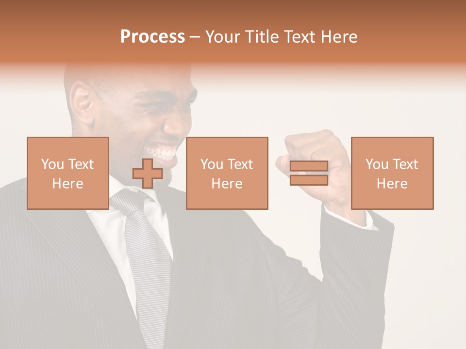 Business Fist Winner PowerPoint Template
