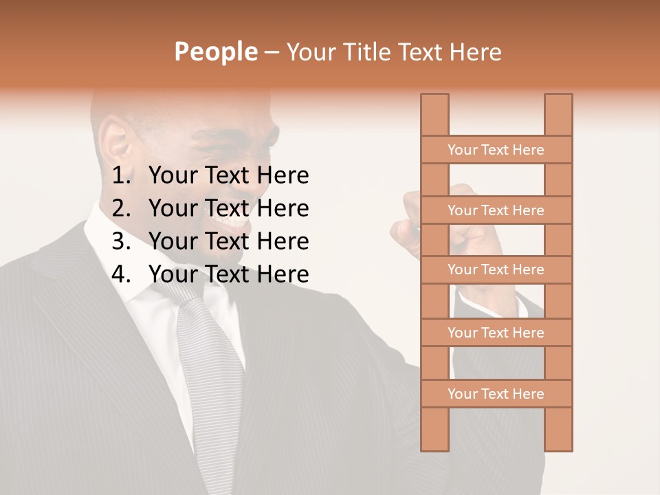 Business Fist Winner PowerPoint Template