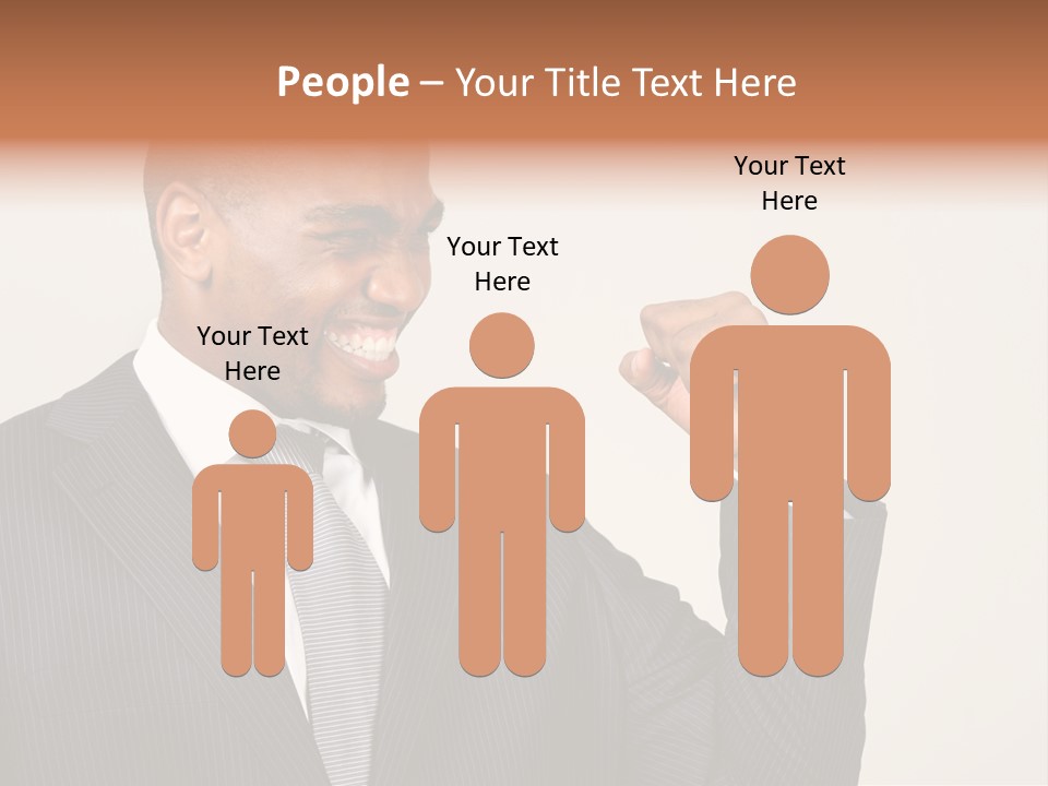 Business Fist Winner PowerPoint Template