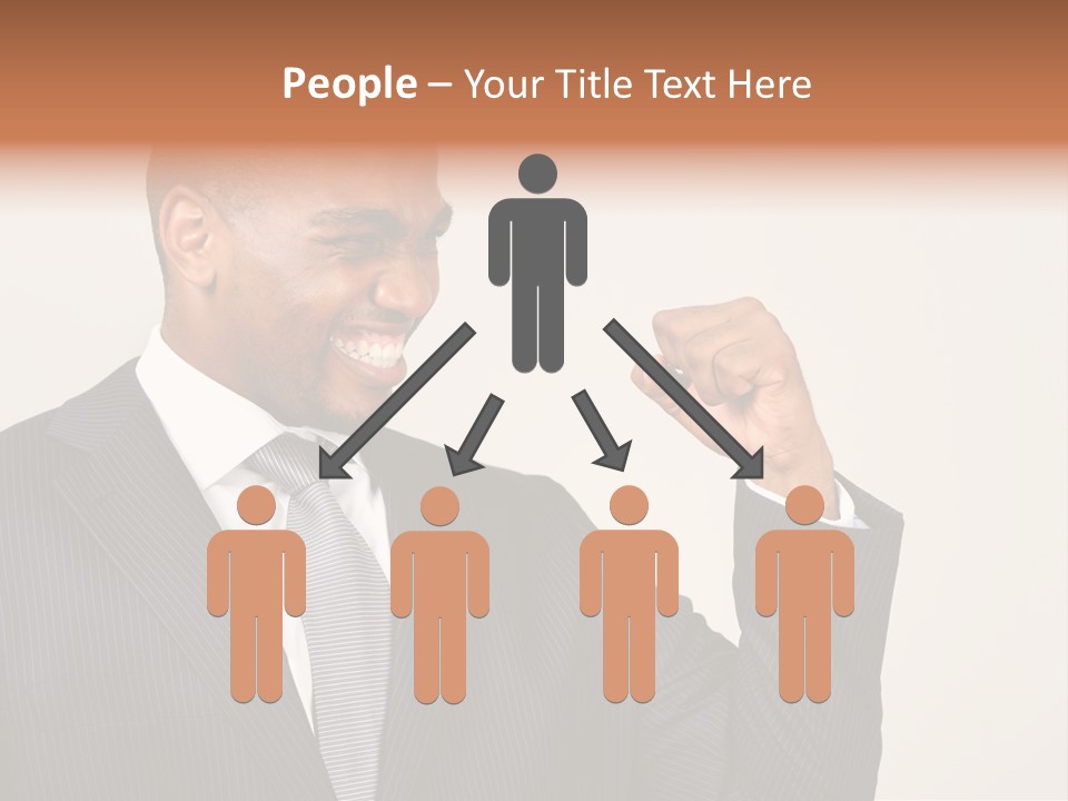 Business Fist Winner PowerPoint Template