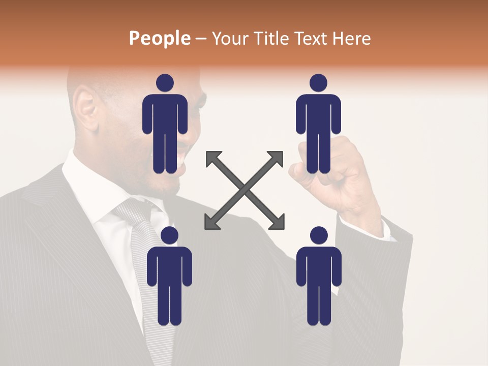 Business Fist Winner PowerPoint Template