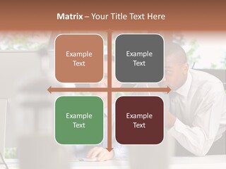 Team Men Sitting PowerPoint Template