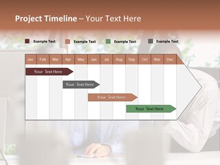 Team Men Sitting PowerPoint Template