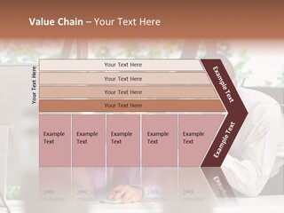 Team Men Sitting PowerPoint Template