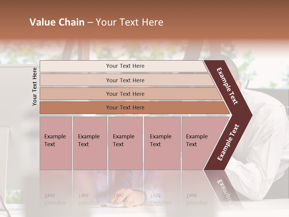 Team Men Sitting PowerPoint Template