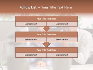 Team Men Sitting PowerPoint Template