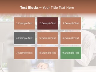 Team Men Sitting PowerPoint Template