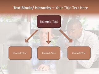 Team Men Sitting PowerPoint Template
