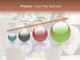 Team Men Sitting PowerPoint Template