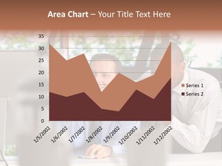 Team Men Sitting PowerPoint Template