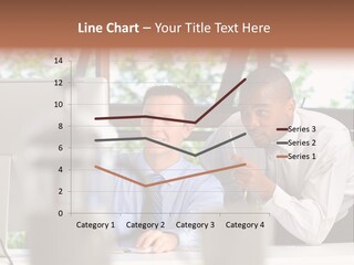 Team Men Sitting PowerPoint Template