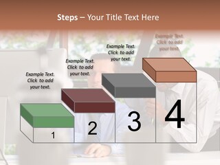 Team Men Sitting PowerPoint Template