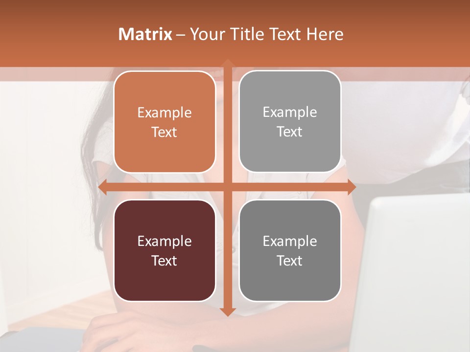 Office Woman Indoors PowerPoint Template