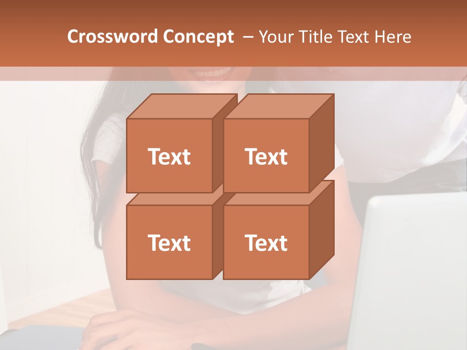 Office Woman Indoors PowerPoint Template
