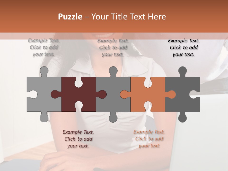 Office Woman Indoors PowerPoint Template