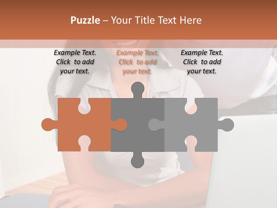 Office Woman Indoors PowerPoint Template