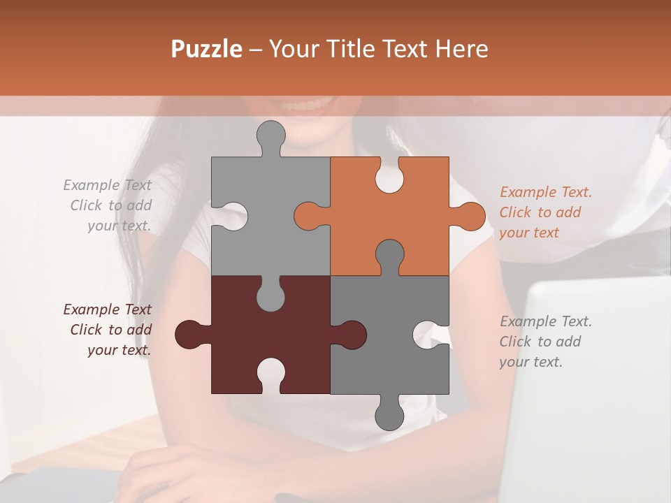 Office Woman Indoors PowerPoint Template