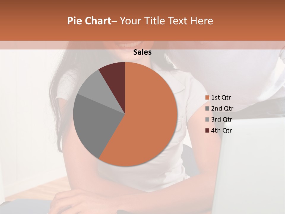 Office Woman Indoors PowerPoint Template