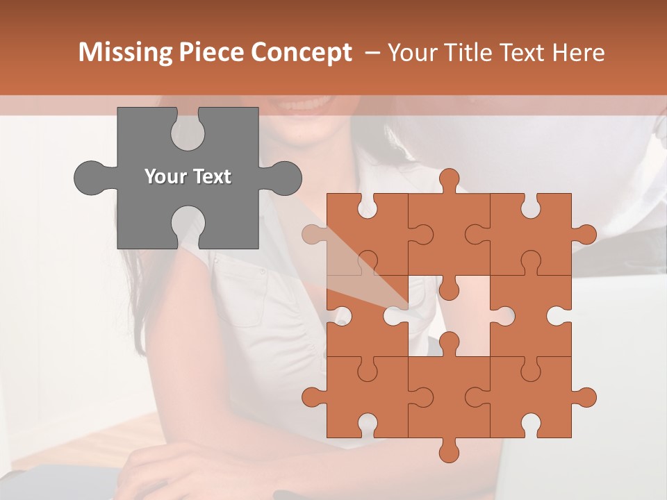 Office Woman Indoors PowerPoint Template