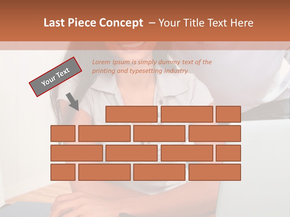 Office Woman Indoors PowerPoint Template