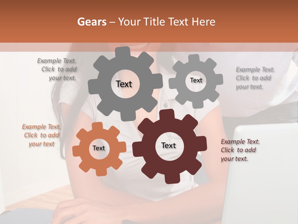 Office Woman Indoors PowerPoint Template