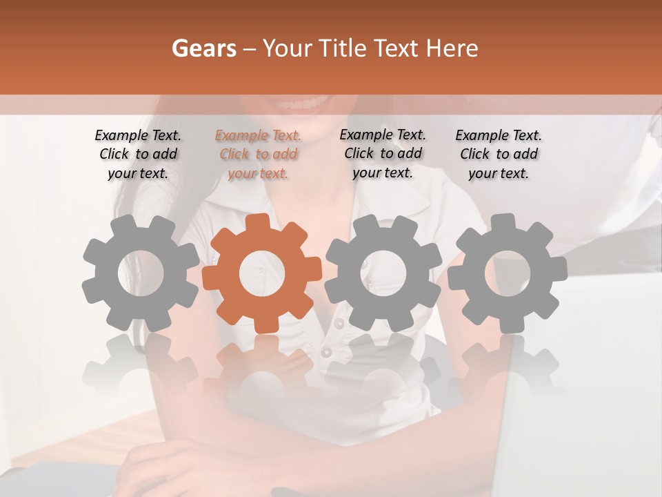 Office Woman Indoors PowerPoint Template