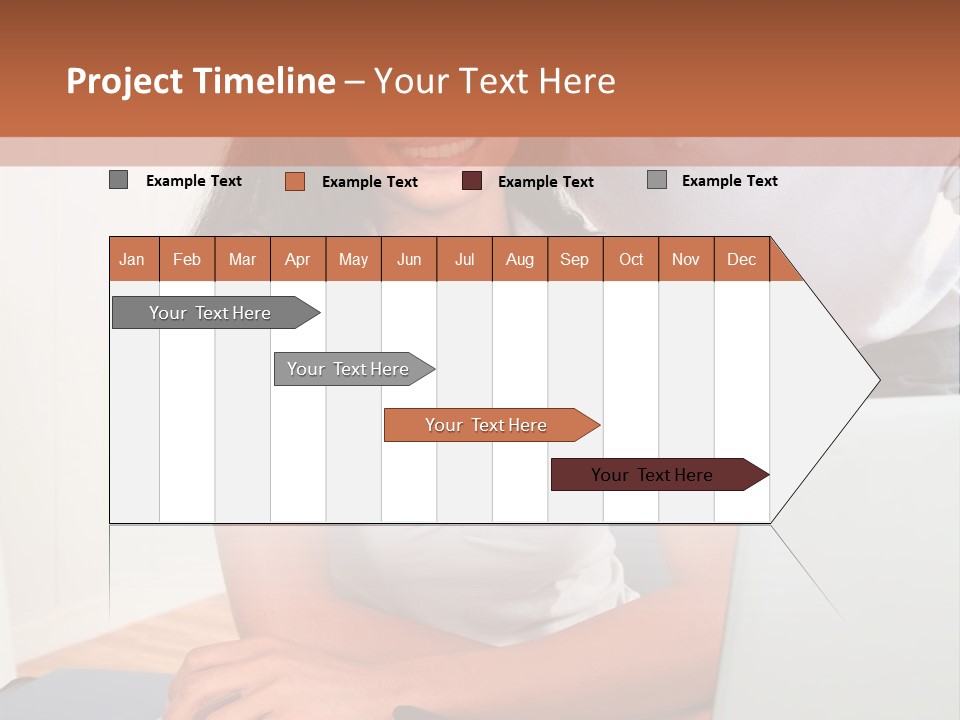 Office Woman Indoors PowerPoint Template
