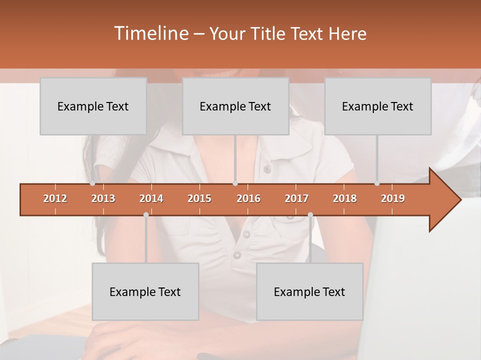 Office Woman Indoors PowerPoint Template