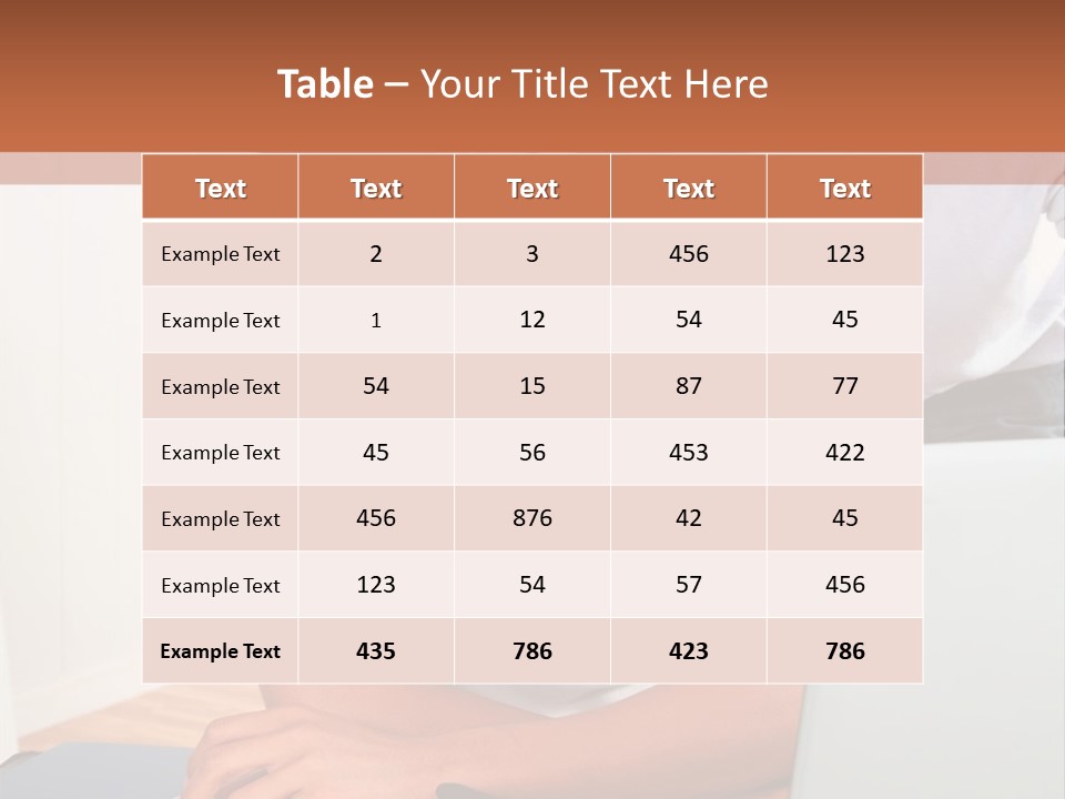 Office Woman Indoors PowerPoint Template