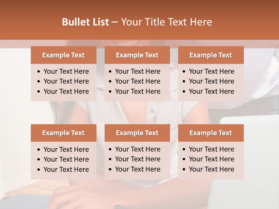 Office Woman Indoors PowerPoint Template