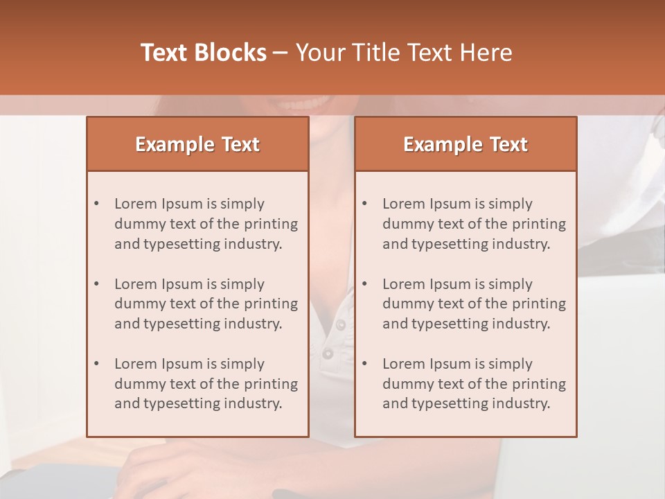 Office Woman Indoors PowerPoint Template