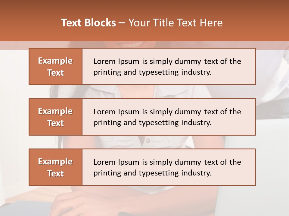 Office Woman Indoors PowerPoint Template