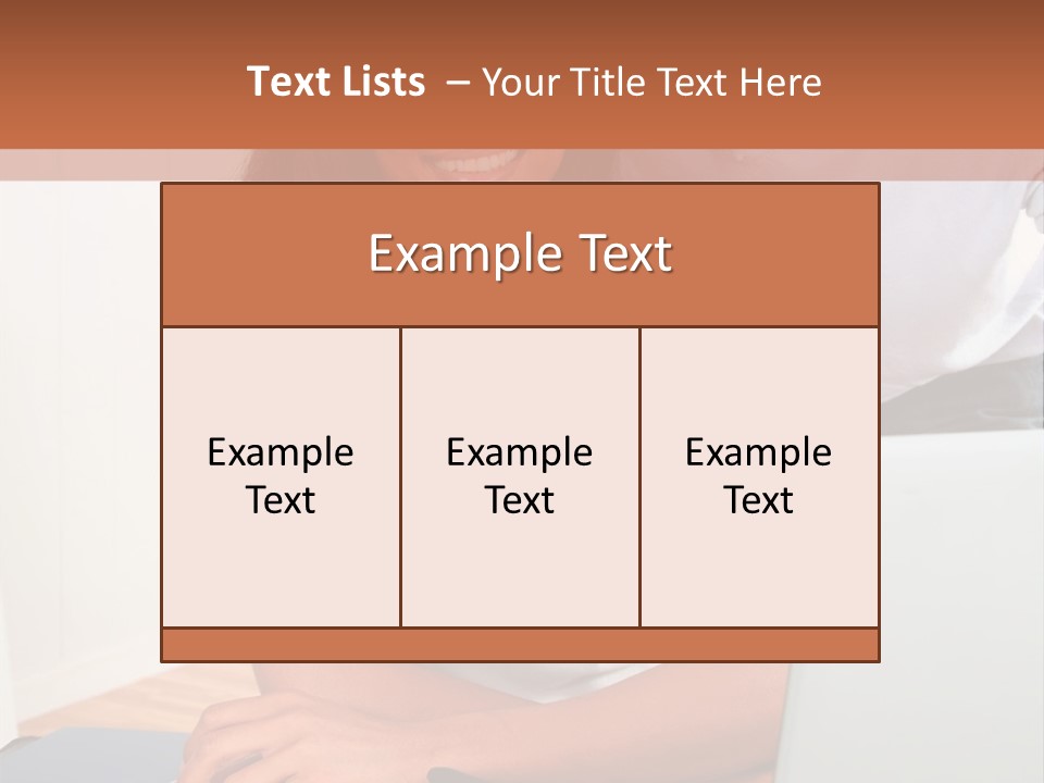 Office Woman Indoors PowerPoint Template
