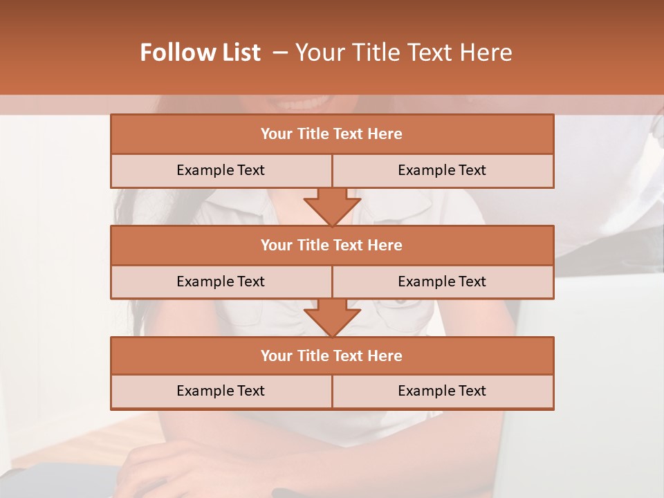 Office Woman Indoors PowerPoint Template