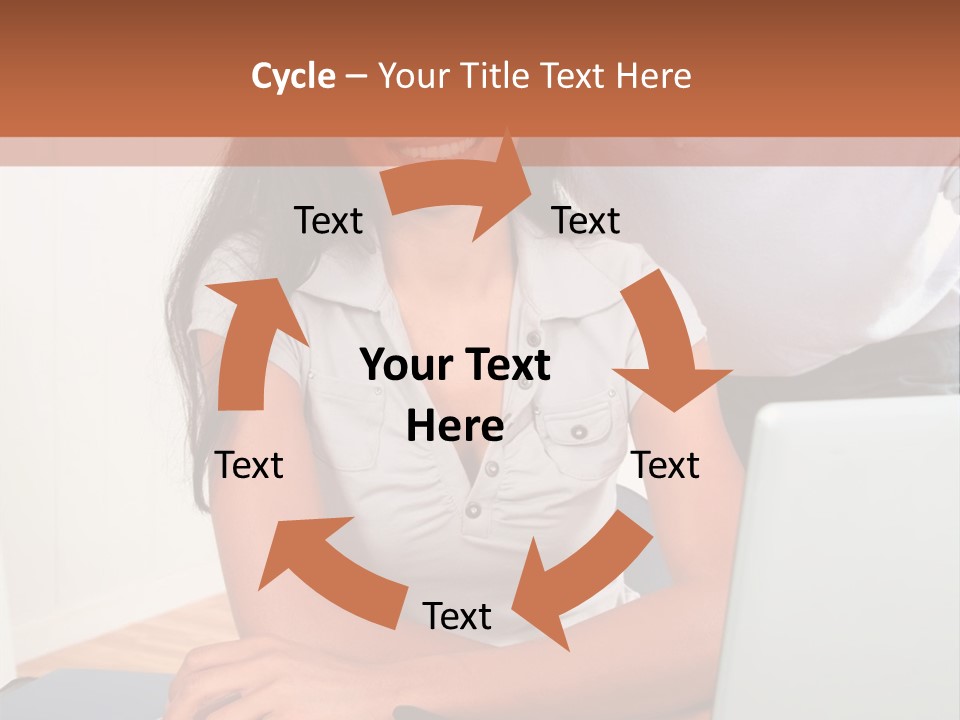Office Woman Indoors PowerPoint Template