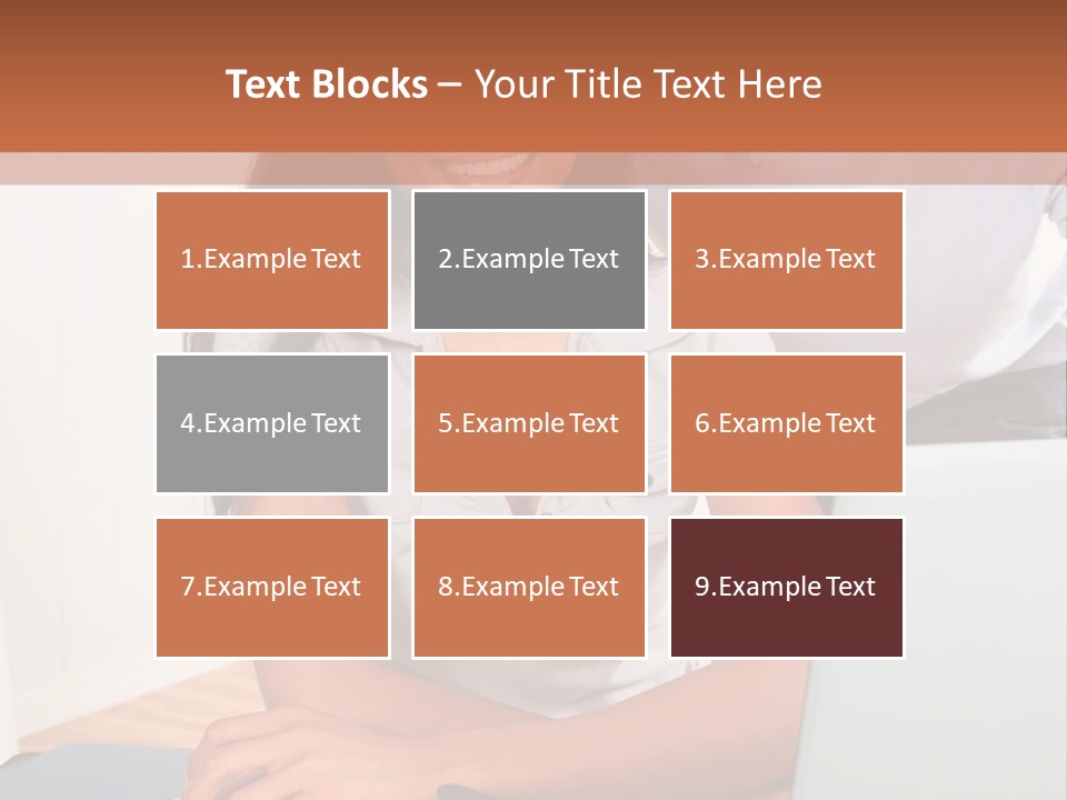 Office Woman Indoors PowerPoint Template