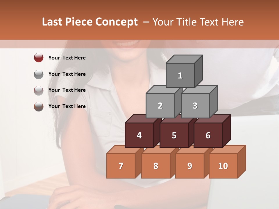 Office Woman Indoors PowerPoint Template